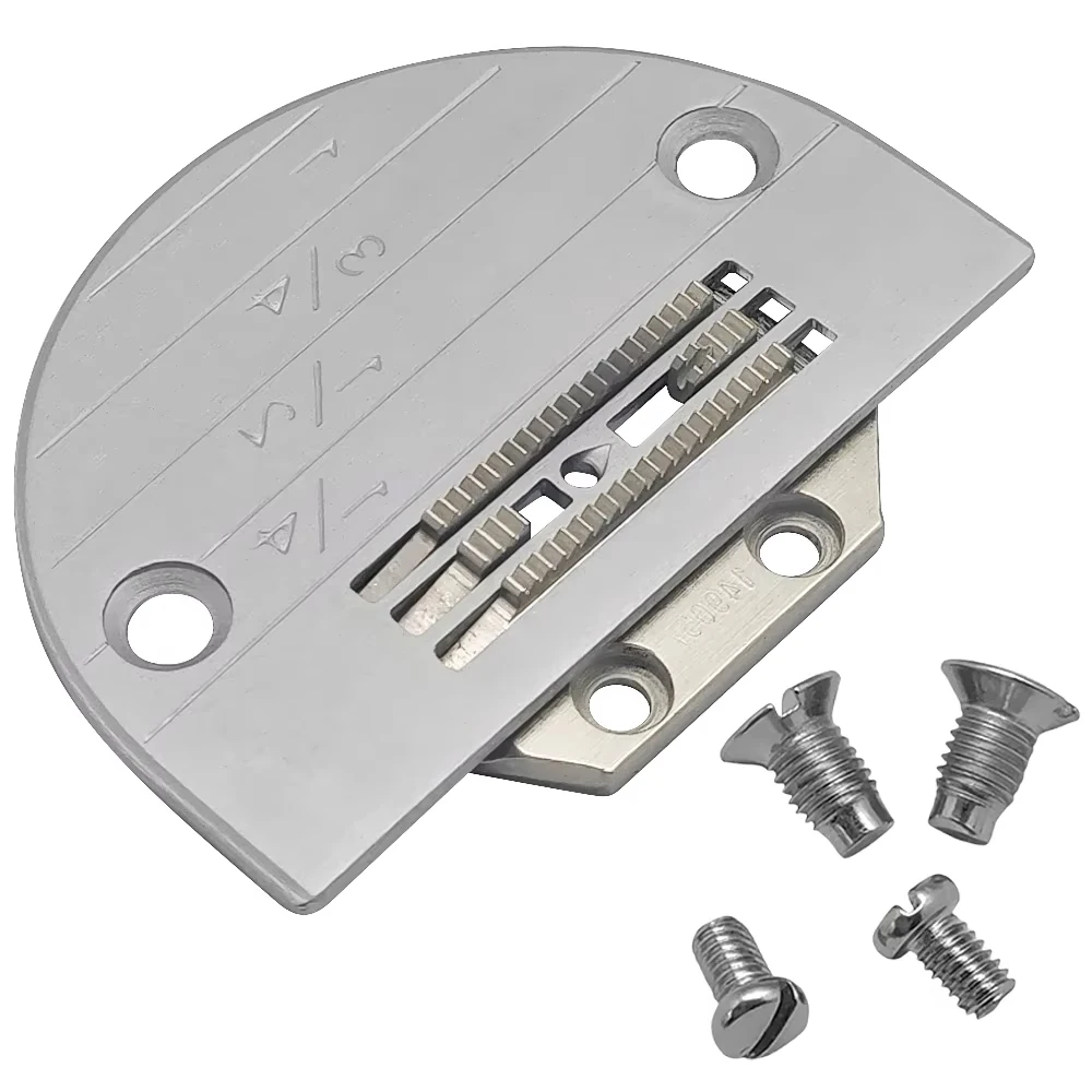 1 Set  #149057+147150 Needle Plate & Feed Dog & 4 Screws For Brother JUKI Industrial Single Needle Sewing Machine Accessories