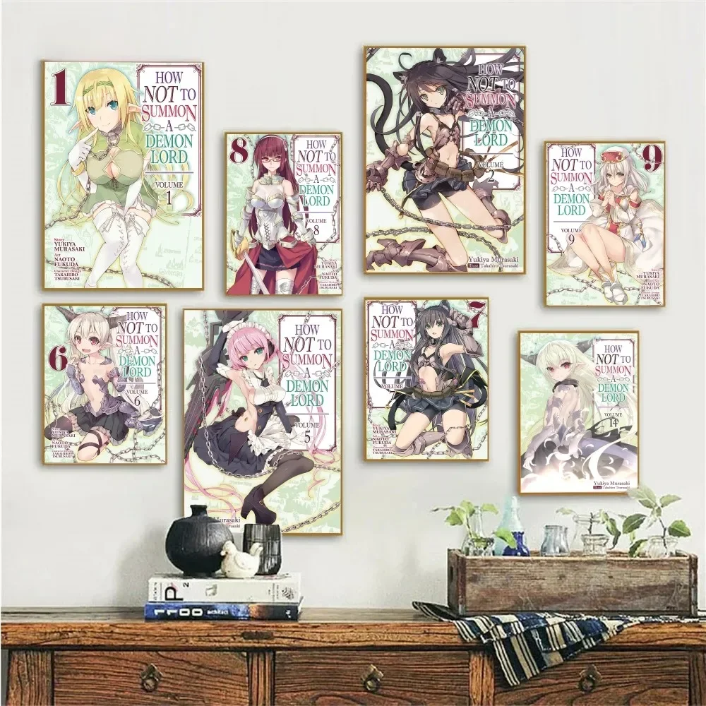 1pc Anime How Not To Summon A Demon Lord Poster Paper Print Home Bedroom Entrance Bar Cafe Art Painting Decoration