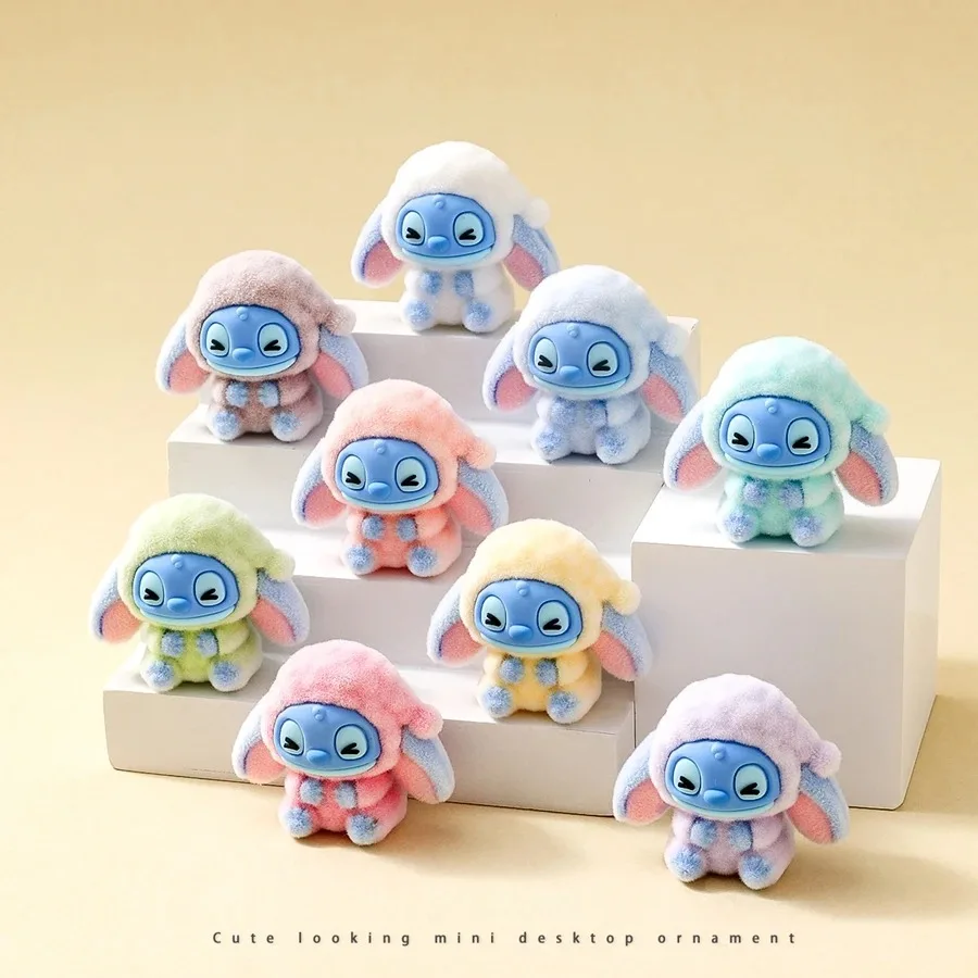 

SS 9 шт. 3,6 см Disney Stitch Series мини-кукла милый стежок Diy кулон аксессуары флокирование стежка коллекция модель кукла игрушка подарки