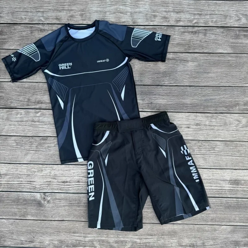 

2026 Men's Brazilian Jiu-Jitsu Training Suit - Short-sleeved Shirt and Shorts, High-elasticity, Abrasion-resistant Sportswear