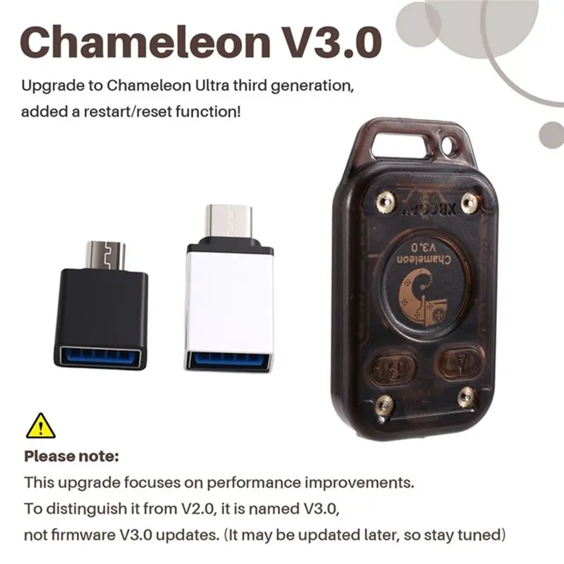 B03B-Chameleon V3.0 125K 13.56M RFID Smart Chip Reader +4Xuid Keychain+4Xuid Card+4Xcuid Card ID IC Tag Copyer Read Write