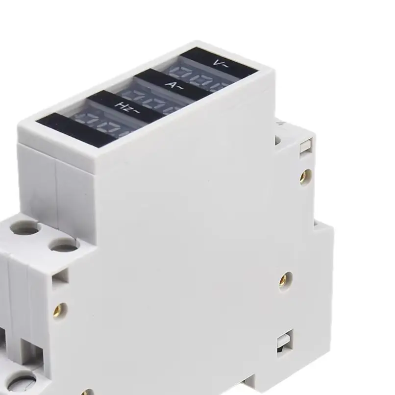 Single Phase Digital Voltmeter Ammeter Hz Meter AC80-500V 3 In For Din Rail Mount Industrial Testing Equipment