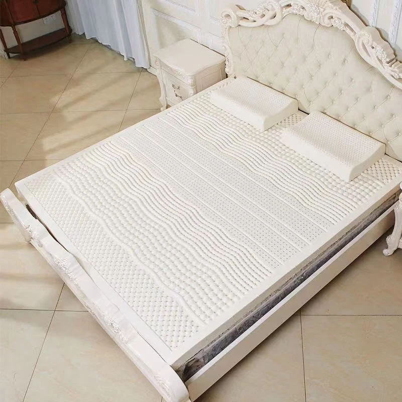 

Thailand Imported Natural 100% Latex Mattress Wholesale Student home hotel luxury top Floor Mat Royal Gift Latex Mats