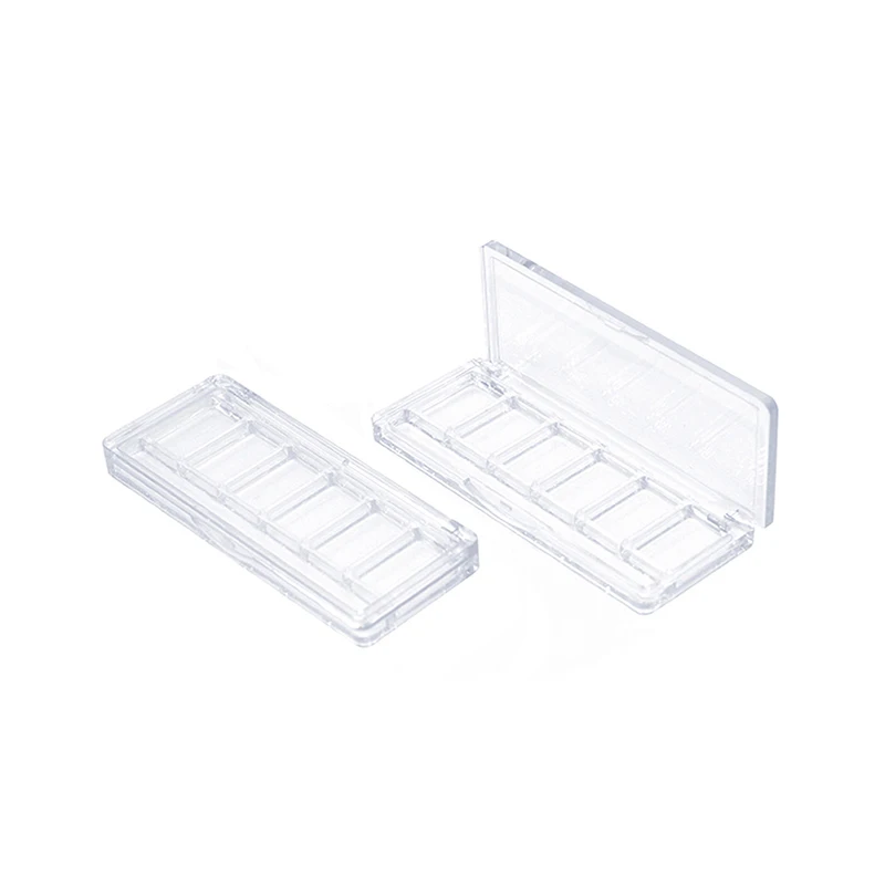 Empty Eyeshadow Dish Makeup Palette DIY Tool Facelift Plate 6 Grids Blusher Cosmetics Case Holder Refillable Palette