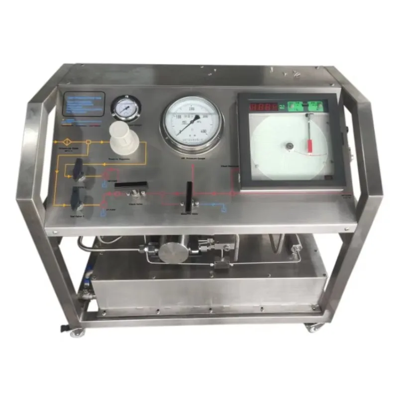 Hydrostatic/hydro/hydraulic Pressure Testing Unit With Round Chart Recorder