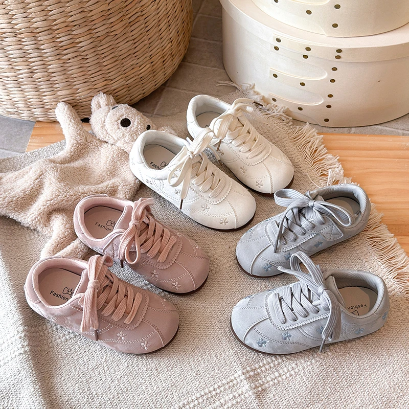 Kleinkind Mädchen Mary Jane Flache Schuhe, Frühling Herbst Wildleder Kreuzriemen Prinzessinnen-Kleidschuhe, Weite Runde Zehenpartie Weiche Sohle Freizeitschuhe – Detail 6
