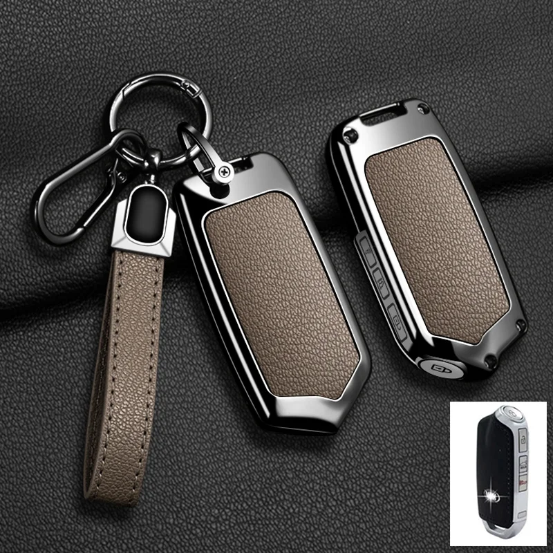 Für Kia K900 Stinger 2017 2018 2019 2020 Zink-legierung 4 Tasten Auto Smart Remote Key Case Abdeckung Shell Schlüsselbund schützen Zubehör – Detail 17