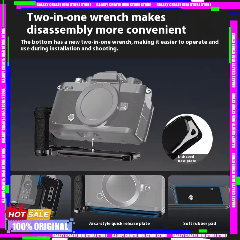 

NEEWER Zf Handgrip L Shaped Bracket Grip Camera Mount for Nikon ZF Retro Formfitting Thin Camera Mounting Baseplate with Handle