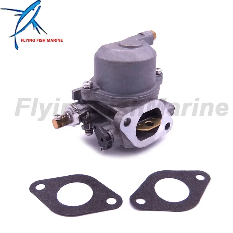 Outboard Motor 67D-14301-11 67D-14301-12 67D-14301-13 Carburetor Assy and 68D-E3646-A0 Gaskets (2 pcs) kit for Yamaha 4-stroke 4