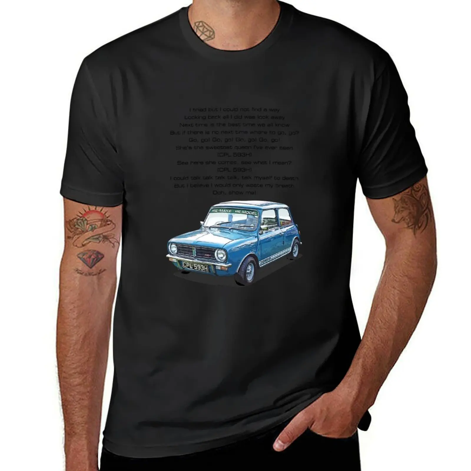 

Roxy Music: Re-make / Re-model Lyrics T-Shirt vintage graphic tee graphic tee shirt t shirts for men