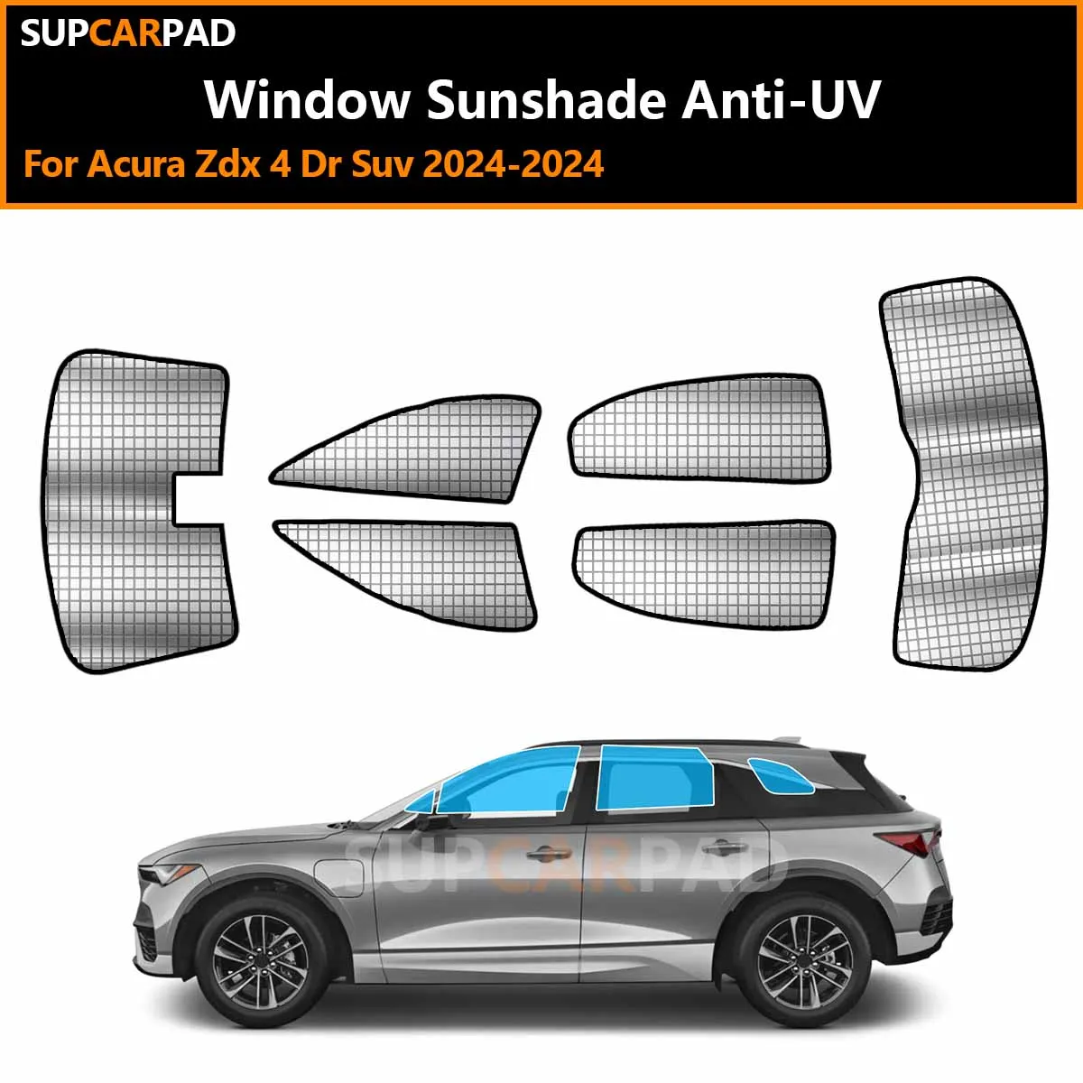 For Acura Zdx 4 Dr Suv 2024-2024 Custom Car Window Sunshade Anti-UV Car Sun Window Visors Sunshade Covers Accessories
