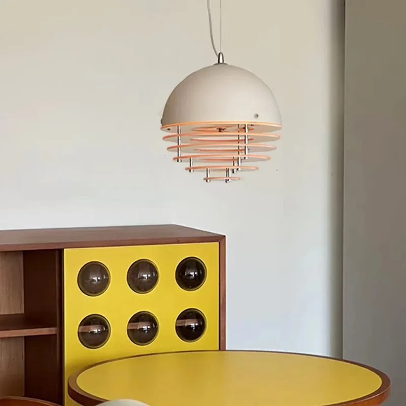 Medieval Sunset Orange Restaurant Pendant Bauhaus Cafe Bar Island Window Stand Ceiling Light Simple Atmosphere Light