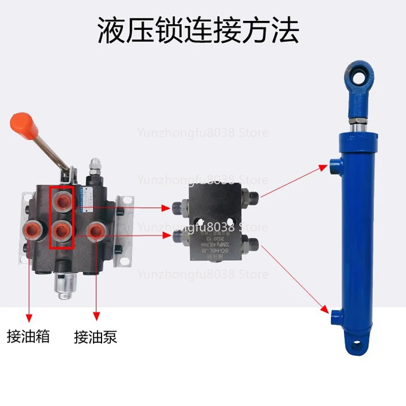 

Двусторонняя гидравлическая платформа для подъема ног масляного цилиндра, кран, стопорный клапан давления, стопорный клапан SO-H8L-J8, трубчатый гидравлический замок