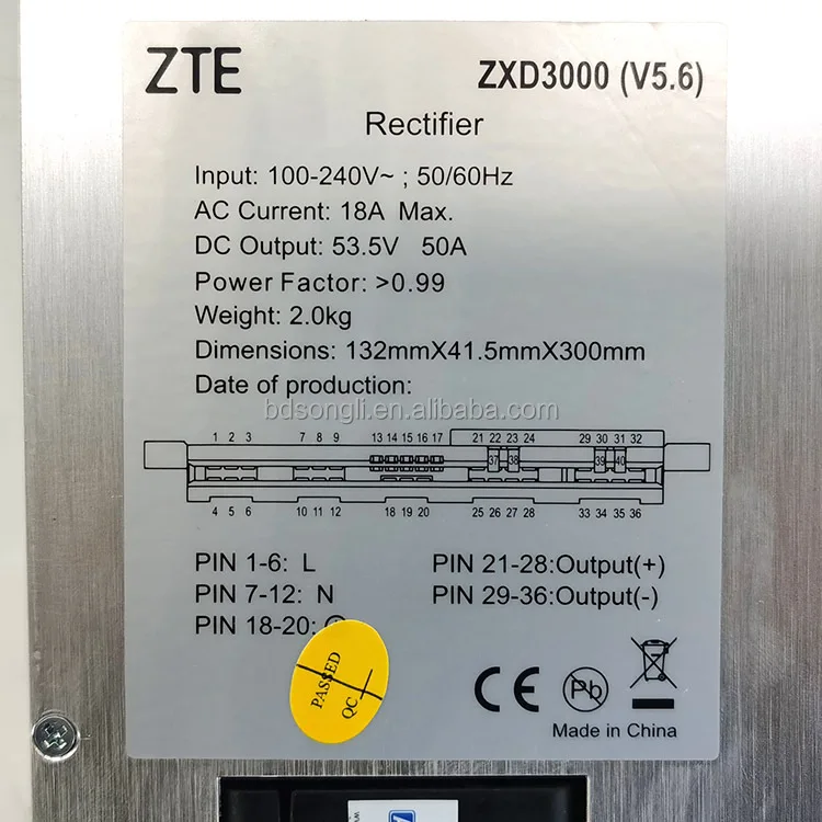 Modulo raddrizzatore zxd3000 v5.6 3000w 48v 50a Raddrizzatore di potenza per telecomunicazioni
