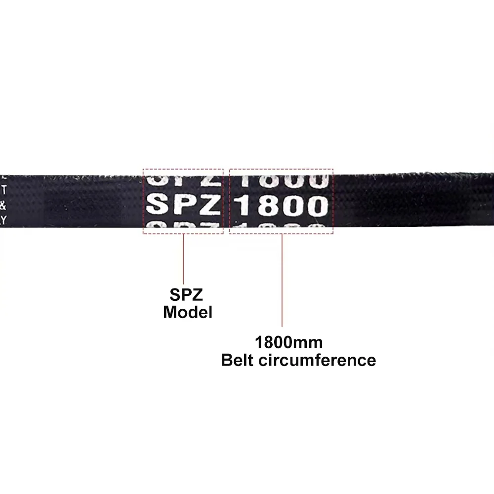 유형 SPZ 3V 고무 V 벨트 좁은 운송 스트랩 드라이브 컨베이어 벨트 외부 둘레: 487mm-987mm