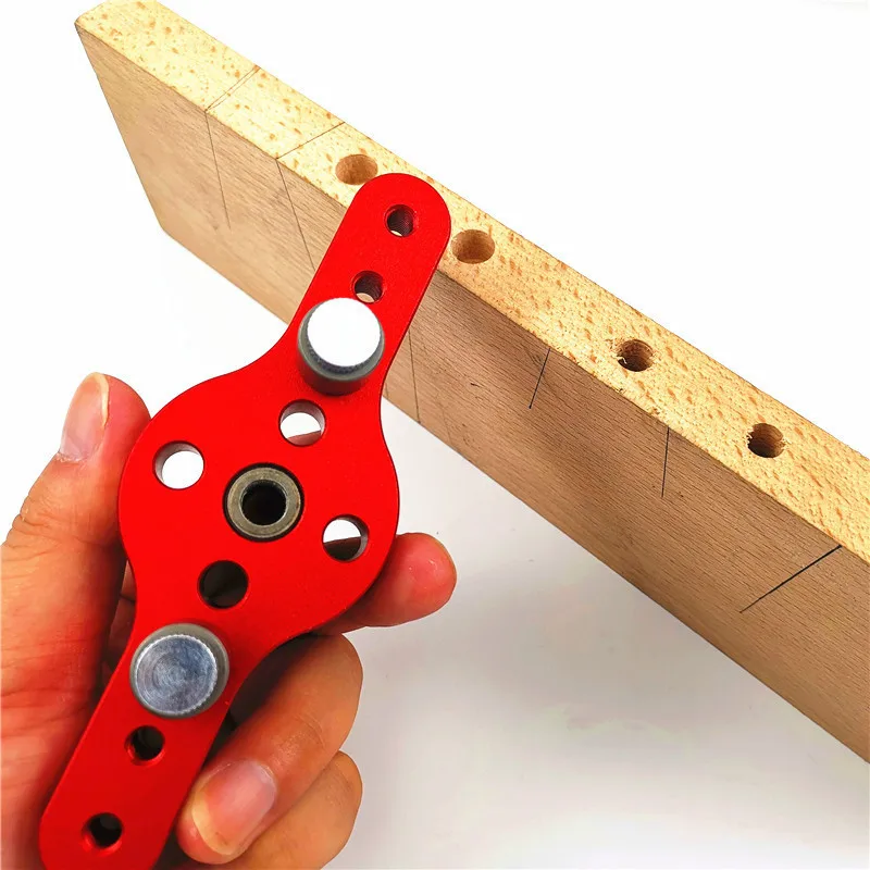 6/8/10 millimetri In Lega di Tasca Verticale Foro Jig per La Lavorazione Del Legno Legno Localizzatore Dowelling Autocentrante Guida della Fresa Kit Perforatrice