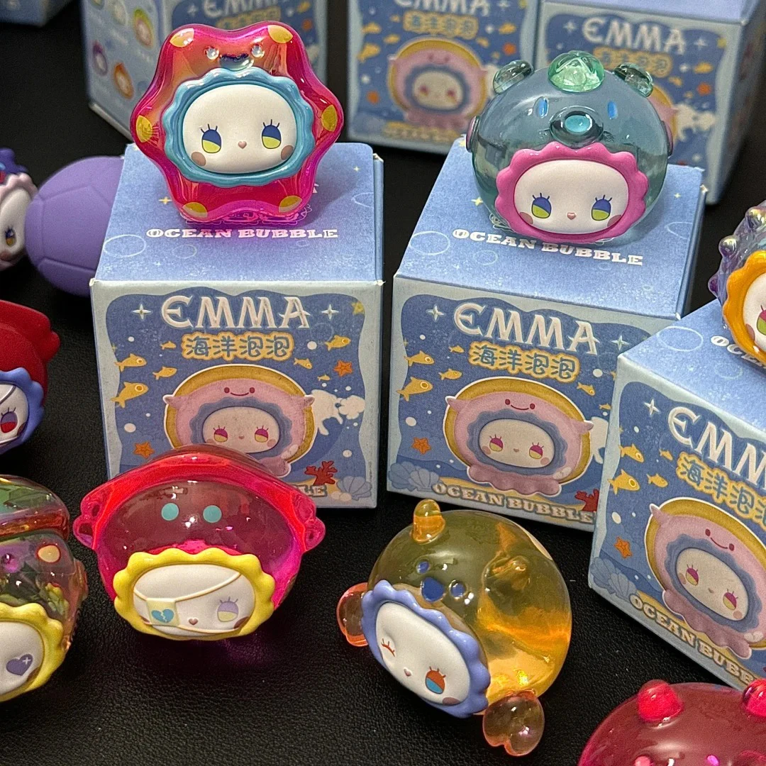 إيما ميجينغ فورست سلسلة المحيط باوباو لطيف دمية صندوق أعمى يدوية الصنع العصرية اللعب لعبة تحصيل الحلي هدية للفتيات