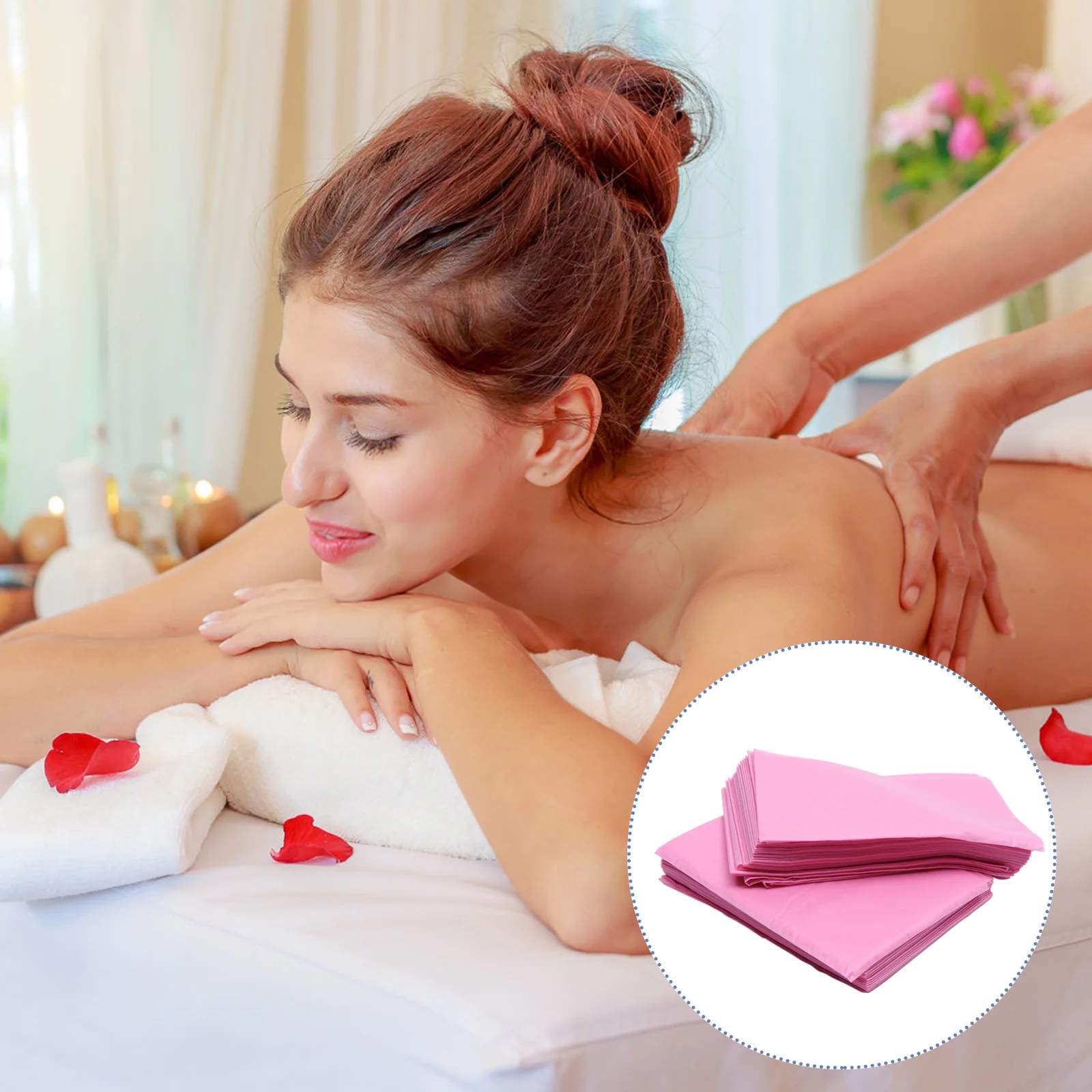 

20Pcs Disposable Non Woven Bed Sheets Single Folded Soft Breathable Sweat Absorbing Spa Table Cover Bed Sheets