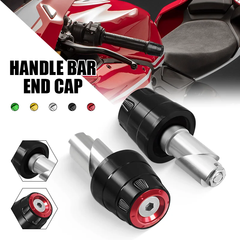 

For DORSODURO 900 Dorsoduro900 17-20 Motorcycle 22MM Handle Bar Anti Vibration Ends Plugs Cap Handlebar Grips Counterweight Caps