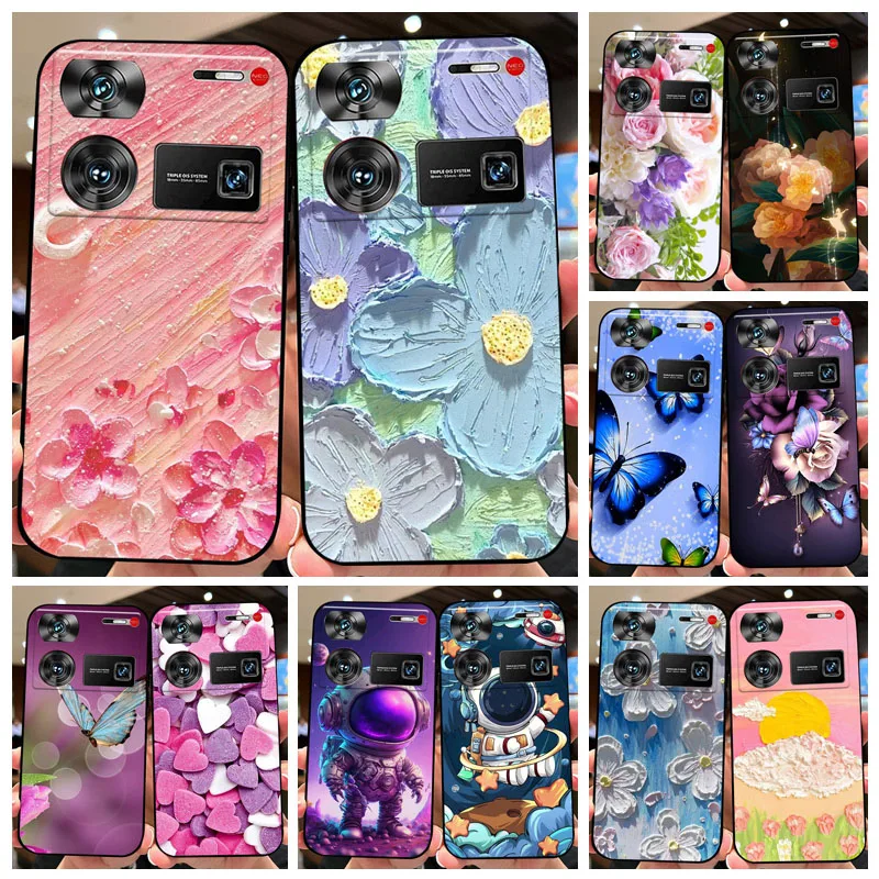 Cases For Nubia Z60 Ultra Cute Astronaut Fashion Shockproof Soft Bumper For NUBIA NubiaZ60 Z60Ultra Coque Z 60 Ultra Capa Shell