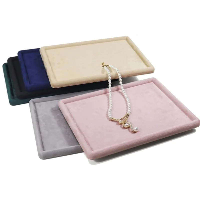 Cashmere Jewelry Display Tray Stackable Necklace Bracelet Ring Watch Jewelry Decorative Tray Home Desk Accessories Gift