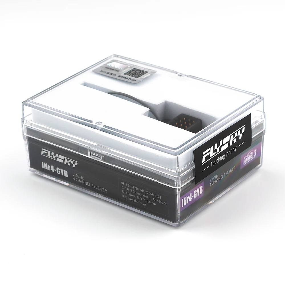 Flysky INr4-GYB 2.4GHz 4CH AFHDS 3 PWM/PPM/i-BUS2/S.BUS/i-BUS Out Put RC Receiver for FlySky Noble NB4/Pro Transmitter