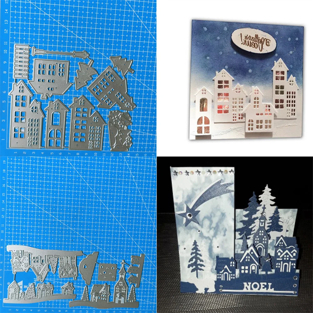 Haus Architektur Metall Stanzformen Dekoration Scrapbooking Papier Handwerk Messer Form Klinge Punch Schablonen