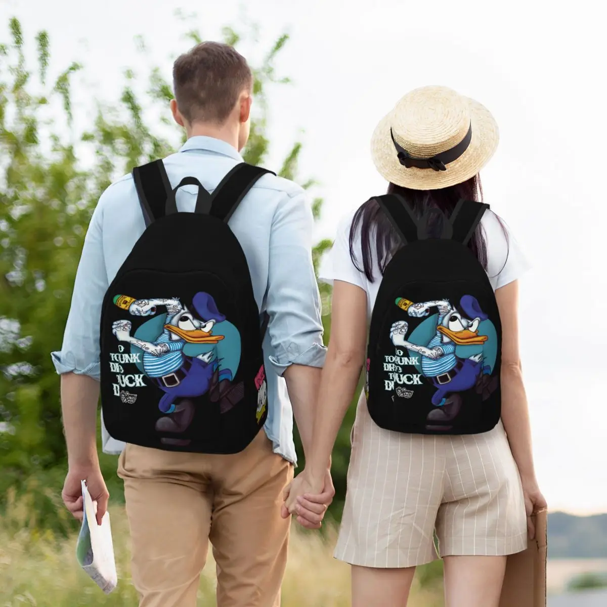 Für die Arbeit Disney Reiß verschluss Verschluss High Street Donald Ente Rucksack für Männer Frauen Tages rucksack Geburtstags geschenk