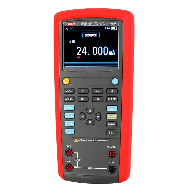 UNI-T Multifunction Loop Process Calibrator DC Voltage and Current Output/Measurement Loop Calibrator UT714 UT715 UT725