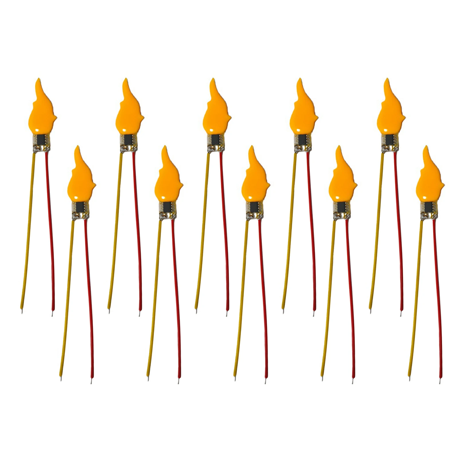 3/5/10PCS Flame Light Bulbs 2200K Diode 3V LED Flame Effect Light Bulb Flash Candles for Birthday Party Decoration image 6
