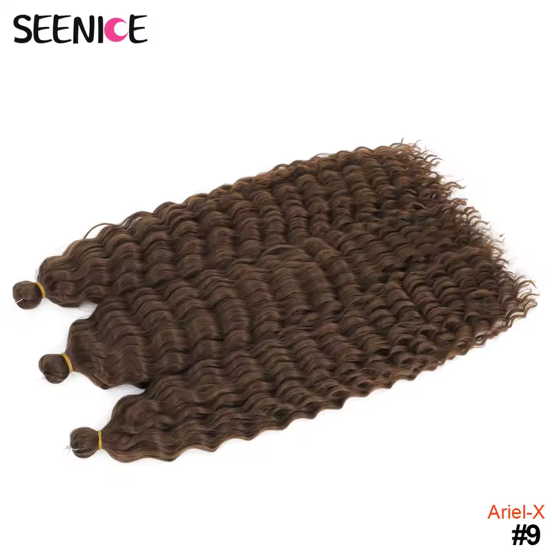 Ariel Curl Hair Water Wave Twist Crochet Hair Synthetic Crochet Braids Ombre Blonde Afro Curls Deep Wave Braiding Hair Extension - Image 34