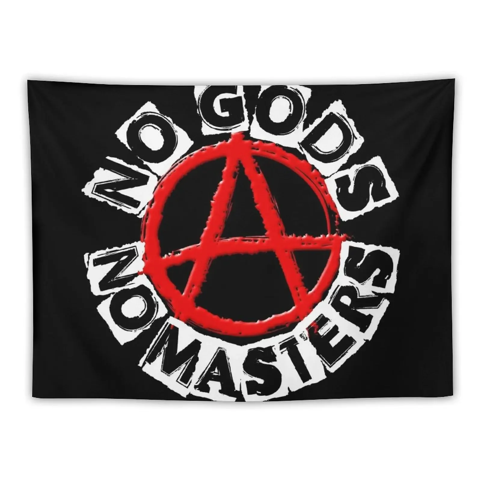 

NO GODS NO MASTERS Tapestry Wall Decorations Kawaii Room Decor Tapestry