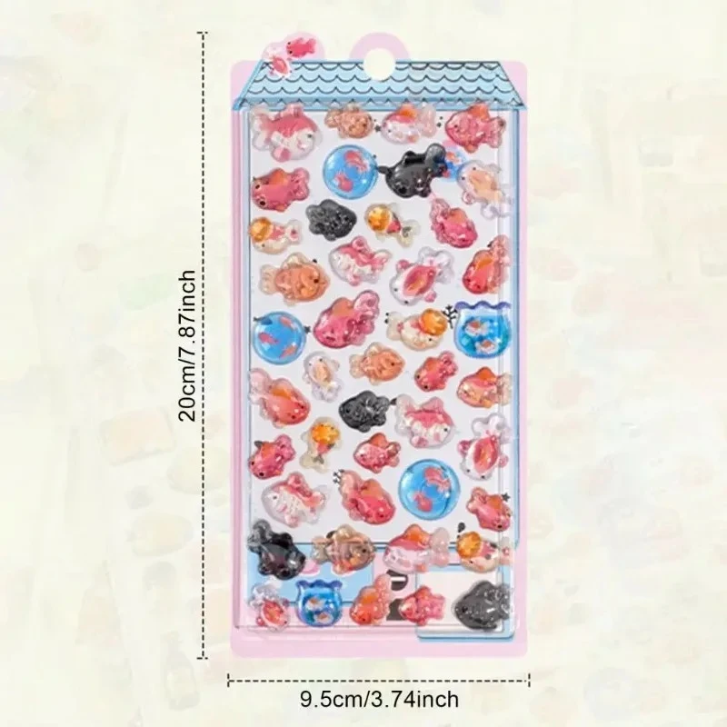 Adesivos inchados com tema japonês 3d sushi sobremesa montanha adesivos kawaii peixinho colorido mini decalques para decorações de laptop diy