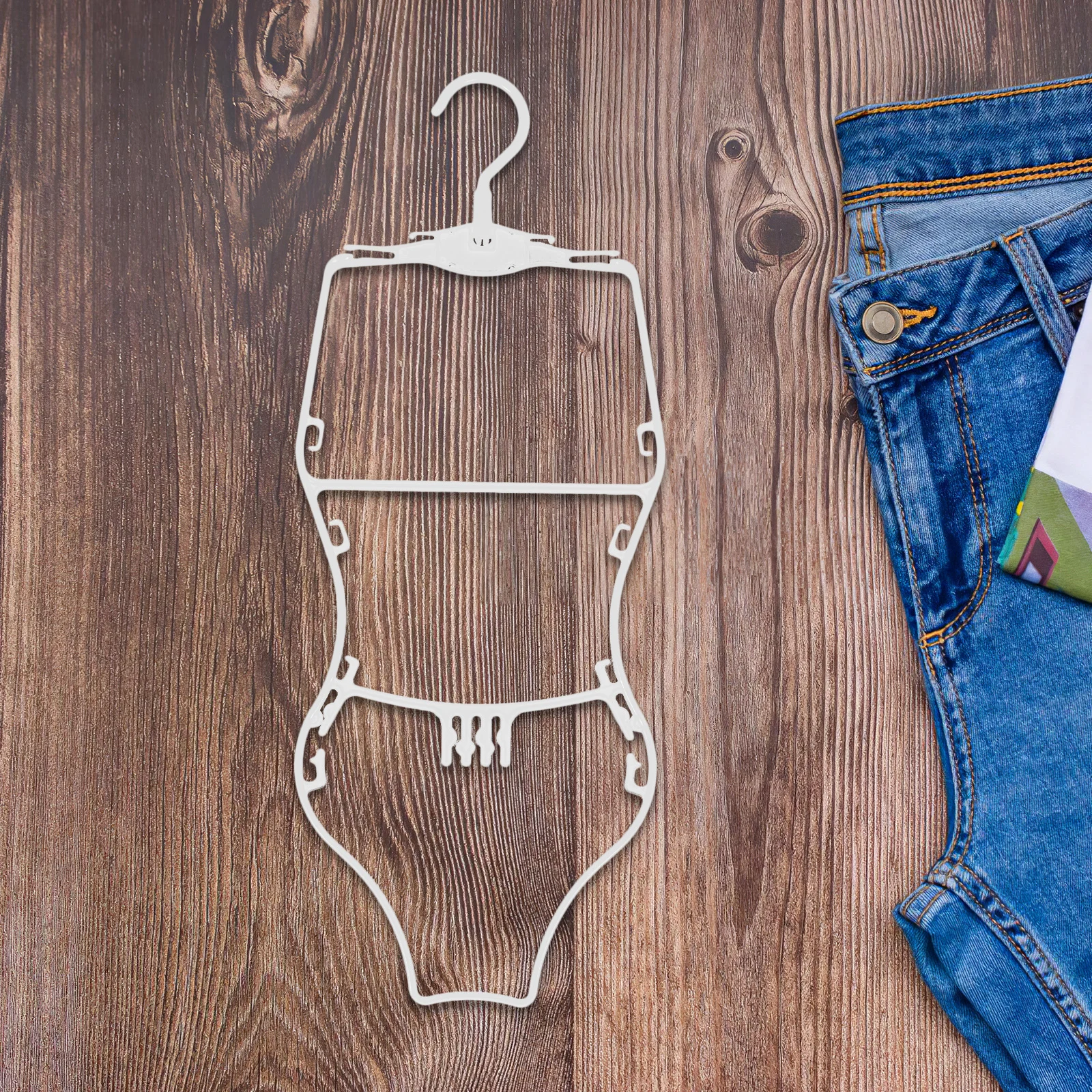 

10Pcs Kids Swimsuit Hangers Body Shaped Display Rack Children Swimwear Organizer Bikini Clothes Drying Rack Portable