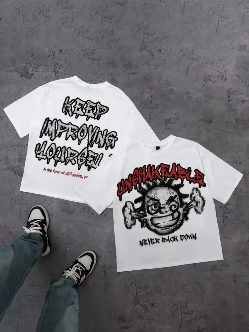 تي شيرت مناسب للتي شيرتات الرجال من كلا الجنسين نمط نجمة الجحيم الجديد 2025