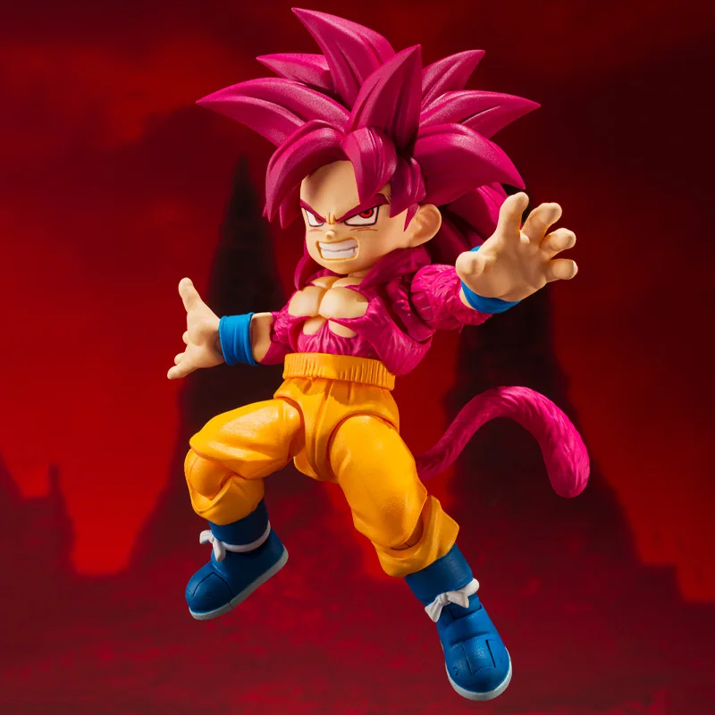 Dragon Ball DAIMA Super Saiyan 4 Original BANDAI S.H.Figuarts Son Gokuu DAIMA Action Figures Collection Model Statuette Gift