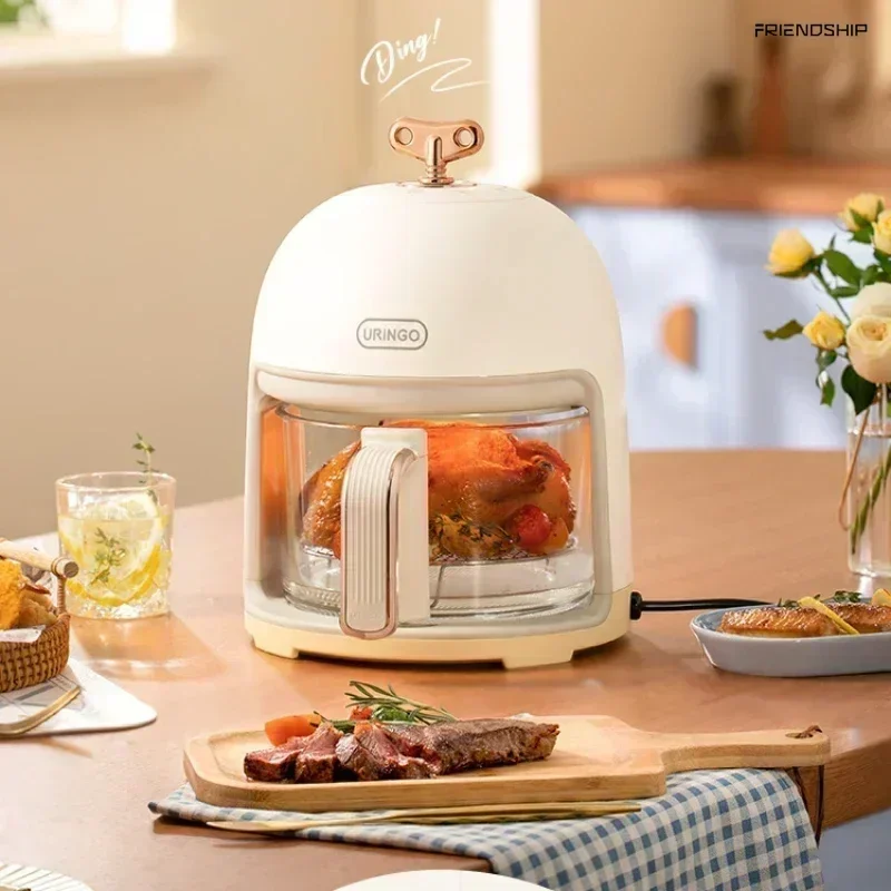 Air Fryer - Household New Multi-Function Transparent Visual Steam Glass Version Air Electric Fryer.