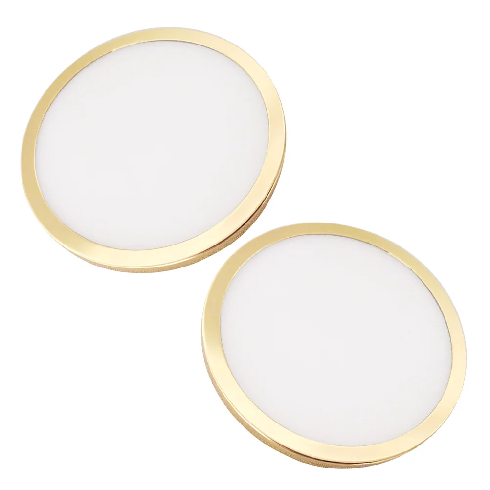 

2Pcs Dust Cover for Light Fixtures Metal Acrylic Lamp Shade Warm Illumination Bedroom Living Room Study Office Recessed Light