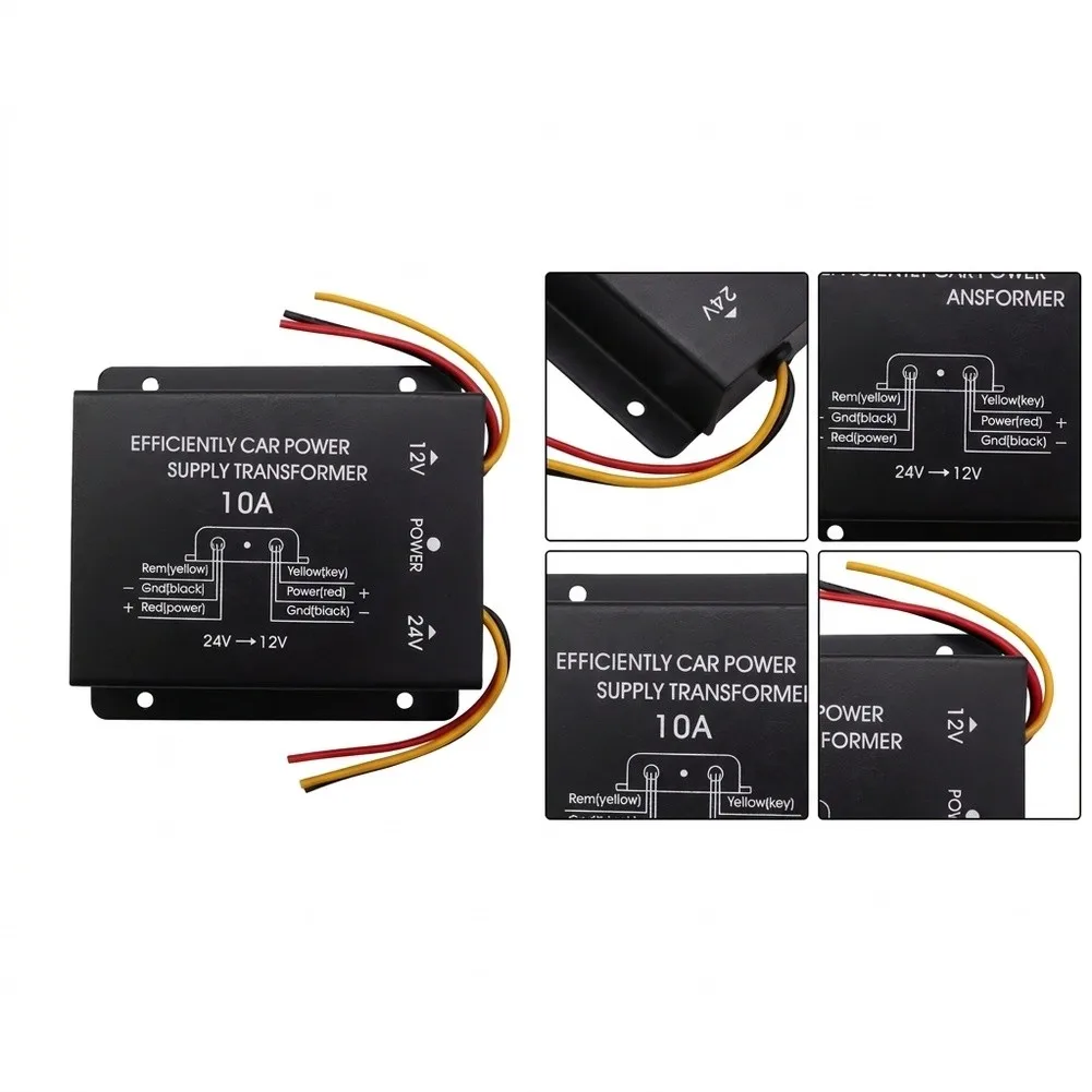 Car Electrical Power Supply 11.6*10.8*4.2cm Inverter Overheat Protection Short Circuit Protection Stable Voltage Current