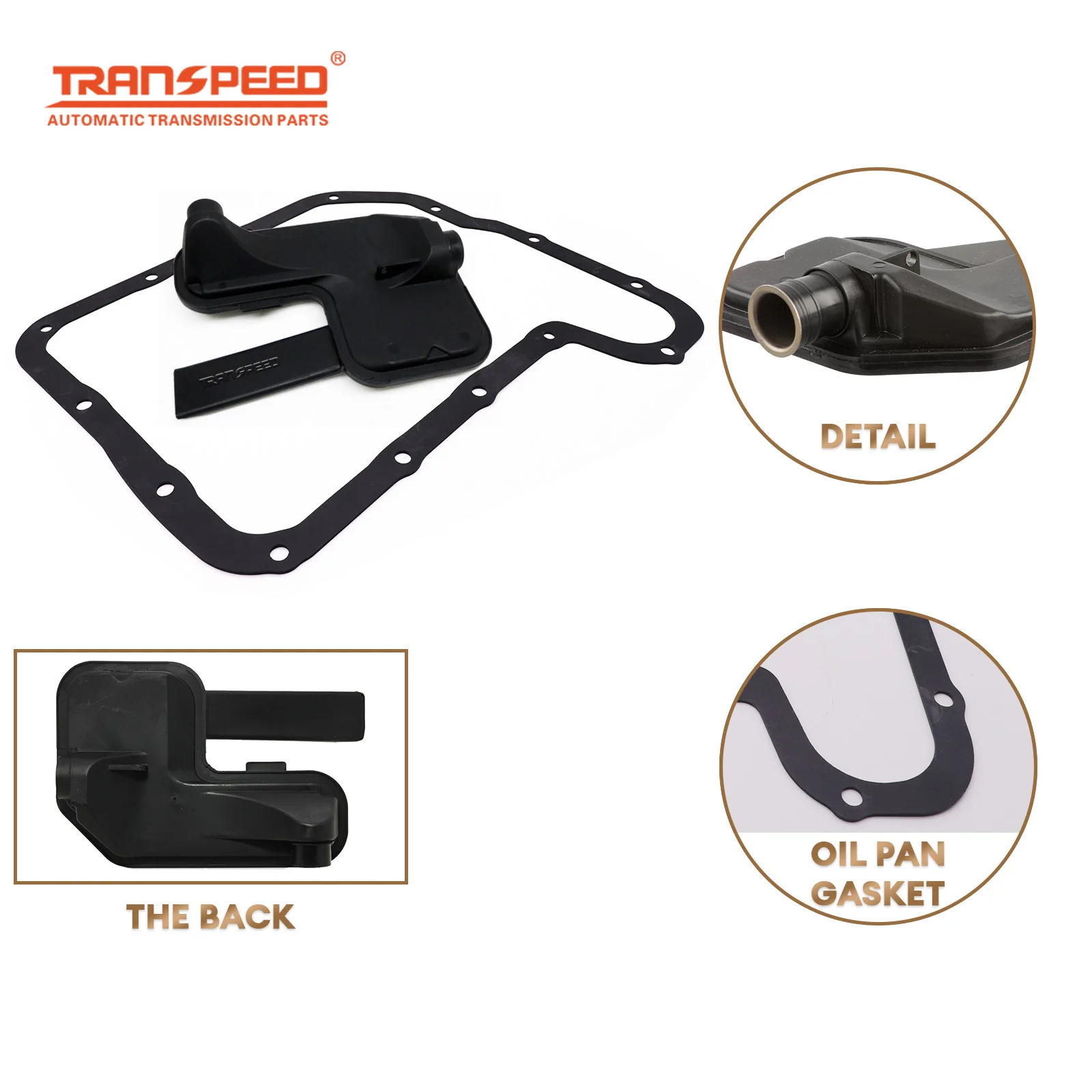 

TRANSPEED CD4E Auto Transmission Oil FilterOil Pan Gasket F3RP7G186AA F3RZ7A098A 4166862 for Ford Contour Escape Mazda