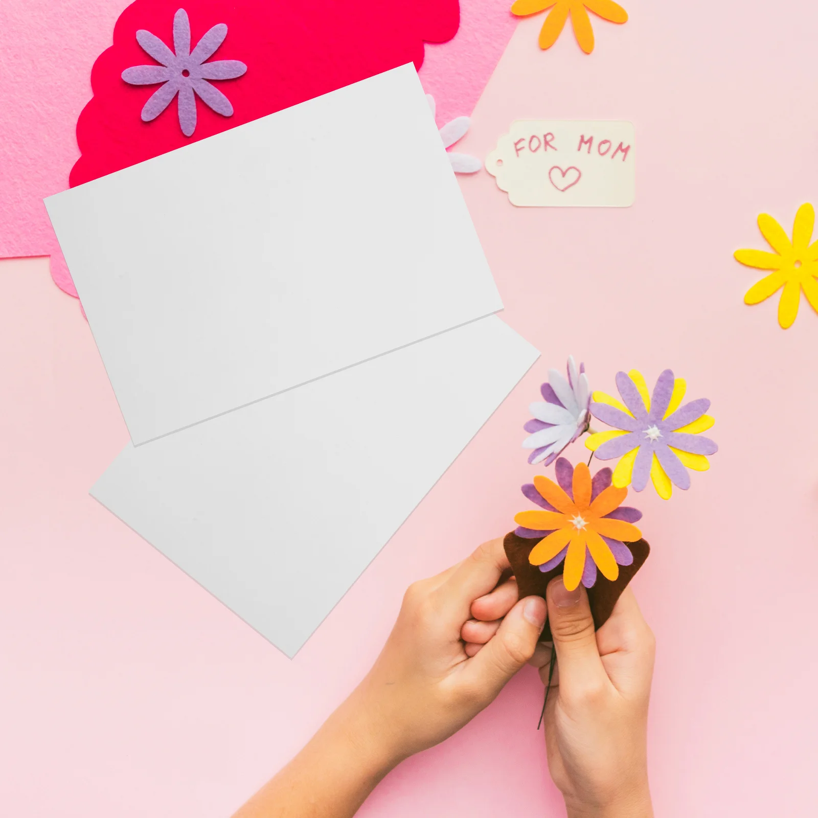 

100Pcs White Thick Cardstock Paper for Postcards Greeting Cards Invitations DIY Craft Supplies Craft Card Thick Card