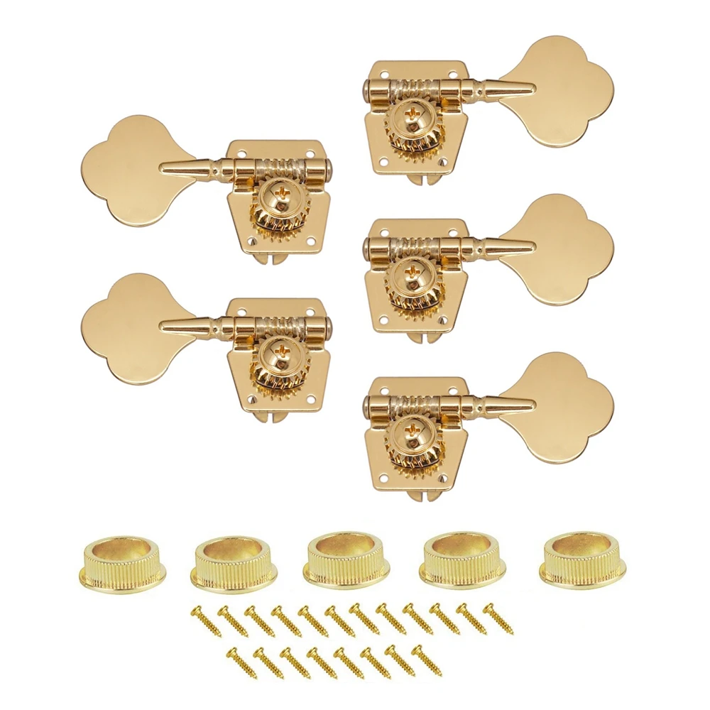 5 or 6 String Open Gear Bass Tuning Pegs Keys Machine Heads Tuners For Bass Guitar 2L3R/3L2R/3L3R/1L4R/4L1R