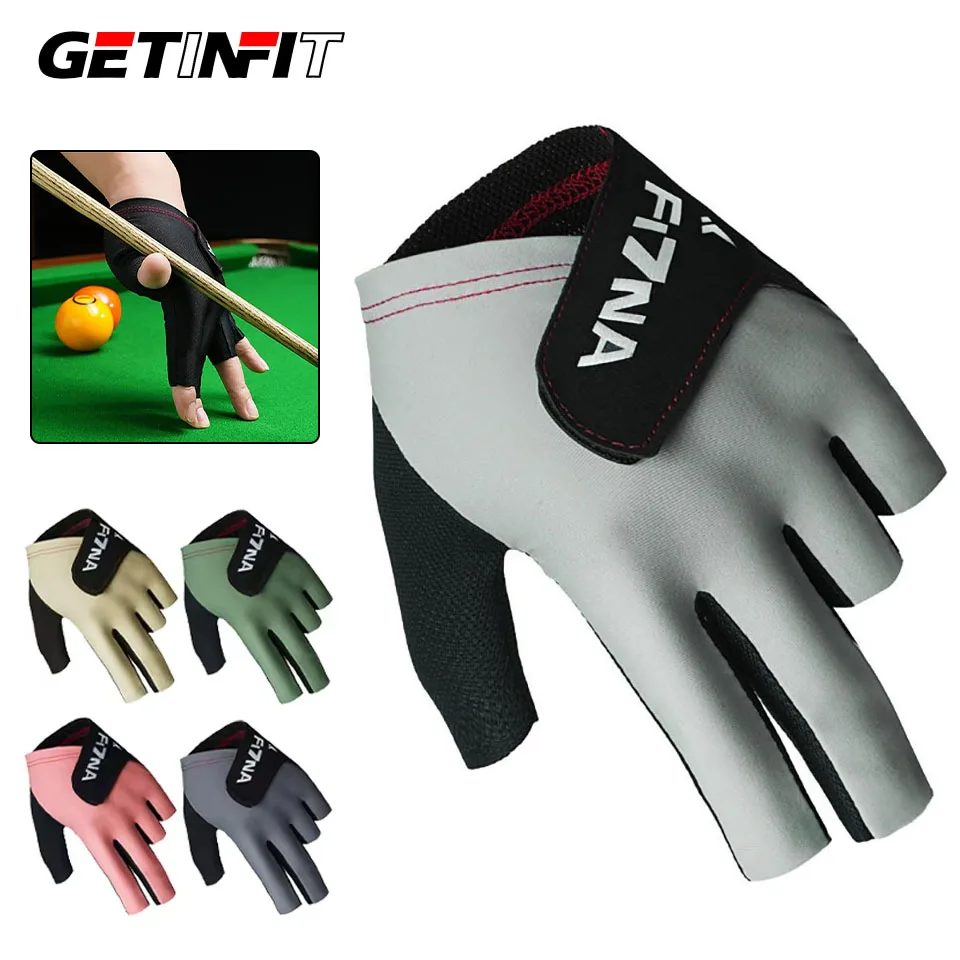 

GETINFIT 1Pcs New High Elastic Ice Silk Snooker Gloves Breathable Non-Slip Durable Professional Billiards Gloves Competition Use