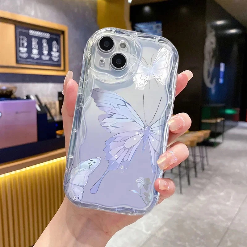 حافظة على شكل فراشة لهاتف VIVO Y39 Y19S Y17S Y28S Y29S Y04 Y03 Y28 Y21 Y19 Y17 Y11 Y20 Y22S Y02S Y76 Y35 Y36 Y50 Y77 Y55 Y33T Y33S Y21S