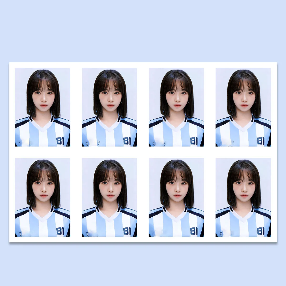 ไอดอลKpop CHAEWON KAZUHAหนึ่งนิ้วID Photoพื้นหลังสีขาวถ่ายภาพรูปการพิมพ์ภาพEUNCHAE YUJINแฟนคอลเลกชันของขวัญ