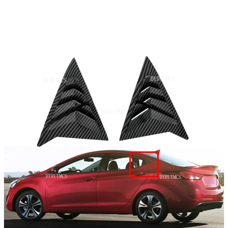 

Для Hyundai Elantra Avante Sedan 2011-2015 задний боковой вентиляционный оконный совок жалюзи накладка ABS углеродное волокно автоаксессуары