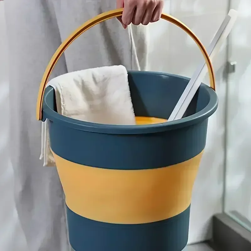 5/10/17L Portable Foldable Bucket Multifunctional Thickened Silicone Collapsible Bucket for Car Washing Fishing Camping Outdoor