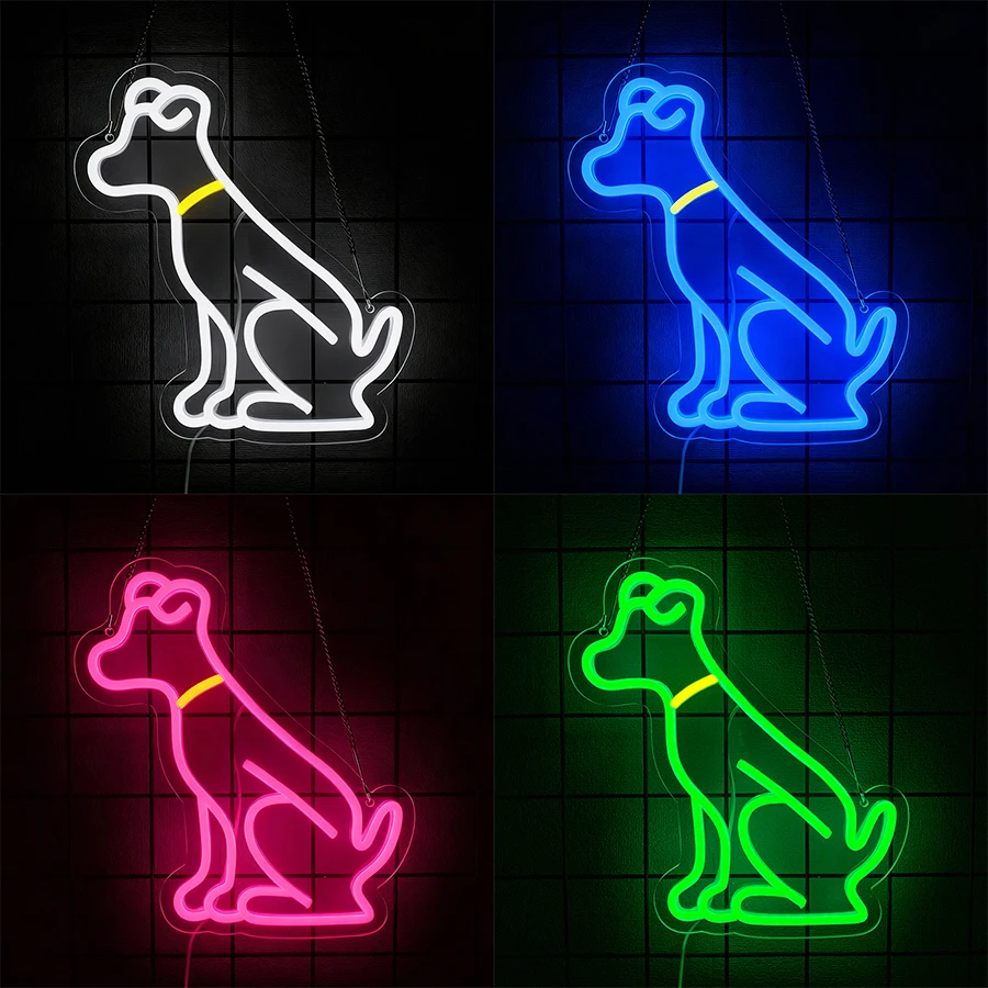 Neon Signs For Cute Dogs, Led Signs For Interesting Animals, And Decor For Birthday Parties And Game Rooms In Bedroom Pet Shops.