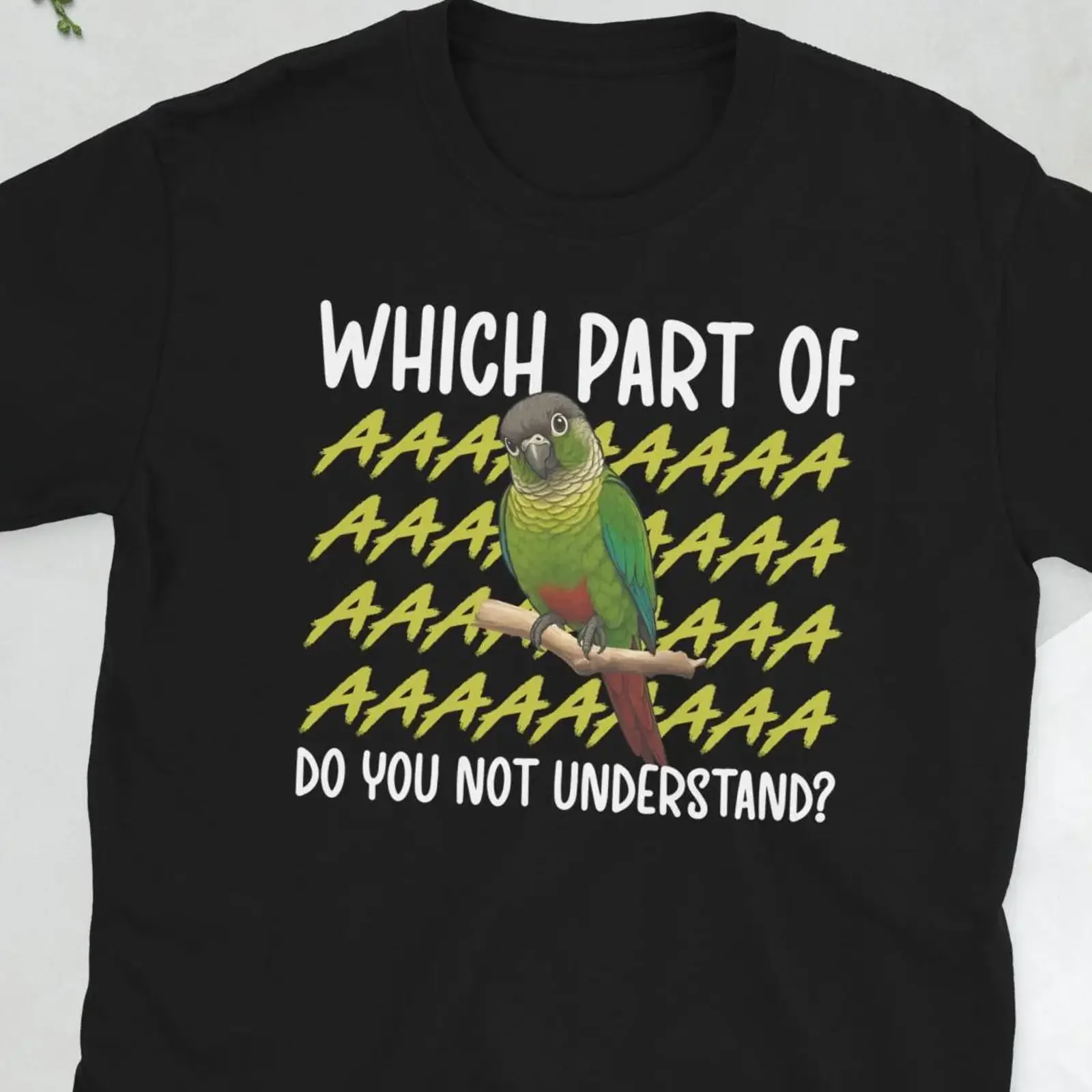 Green Cheeked Conure T Shirt Lover s Owner  vintage Washed Unisex Casual Breathable Stretched Soft Stylish designer clothes