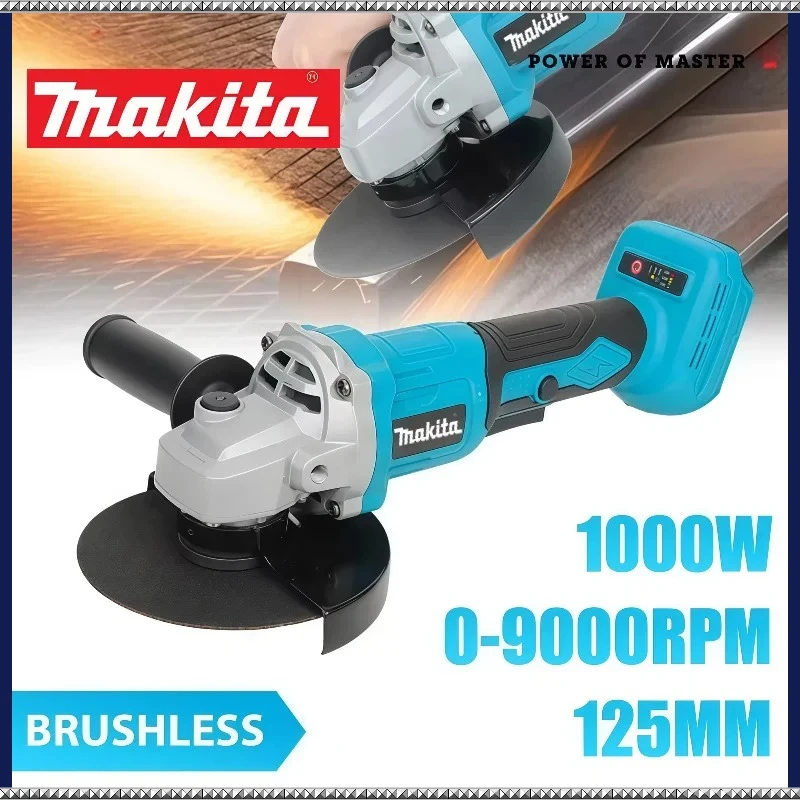 

Аккумуляторная угловая шлифовальная машина Makita (УШМ) бесщеточная, ручная, для резки и полировки, для аккумуляторов 18В